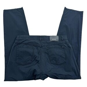 BRAX Pants Mens 36 X 32 Blue Chino Straight Flat Front 5-Pocket Lightweight